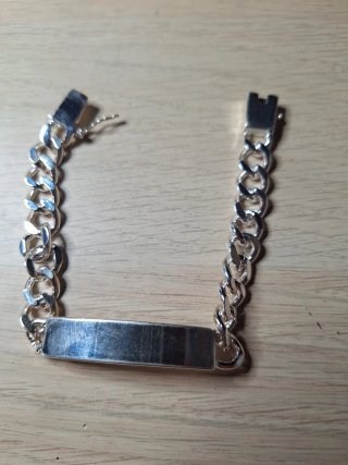Pulsera esclava de plata