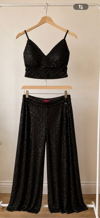 Conjunto Guess lentejuelas negro