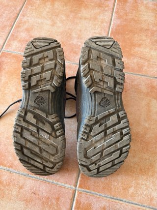 Botas de montaña unisex grises y turquesa