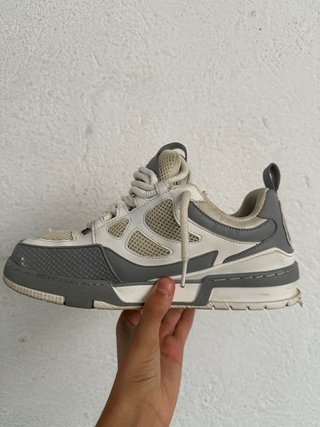 Zapatillas LV Skate Grises y Blancas