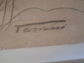 Dibujo original Casimir M. Tarrassó. Enmarcado