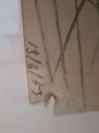 Dibujo original Casimir M. Tarrassó. Enmarcado