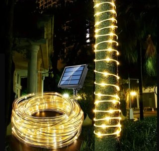 Guirnalda Solar 22 Metros 200 LED Blanco cálido
