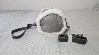 Bolso bandolera con borde borreguillo