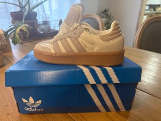 Adidas Samba J Talla 38 Beige/Blanco