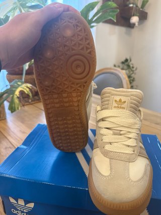 Adidas Samba J Talla 38 Beige/Blanco