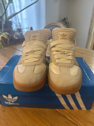 Adidas Samba J Talla 38 Beige/Blanco