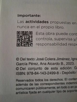 Libro Matemáticas, 4ESO