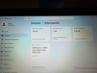 Portátil HP 255 G7 Negro