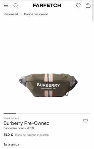 Riñonera Burberry Verde