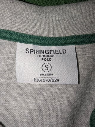 Polo Springfield Talla S Gris