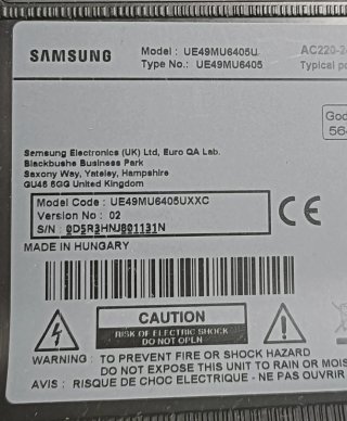Fuente Alimentación TV Samsung BN44-00876A