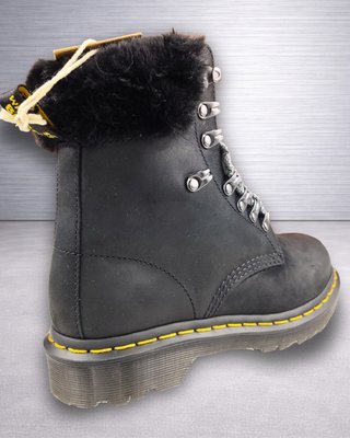 Dr. Martens 1460 Serena Collar Fur 38 Negro Nuevo