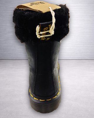 Dr. Martens 1460 Serena Collar Fur 38 Negro Nuevo