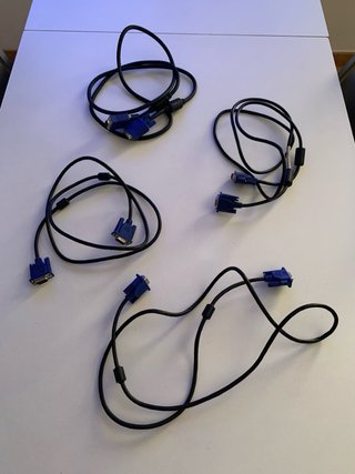 Lote 4 Cables VGA Ordenador