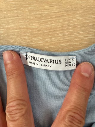 Vestido mini azul cielo Stradivarius