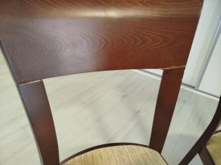 Sillas de comedor de madera tapizadas