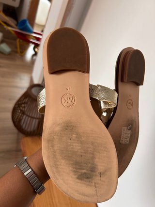 Sandalias Michael Kors Doradas/Plateadas