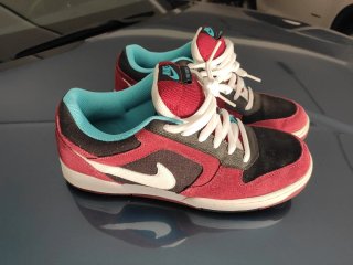Zapatillas Nike Renzo Talla 44.5 Rojas Negras