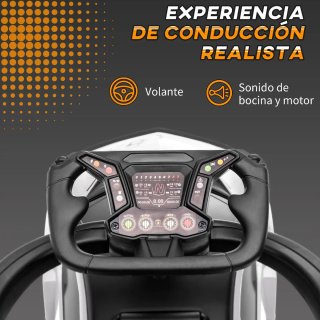 Coche Infantil Lamborghini Negra y Blanca
