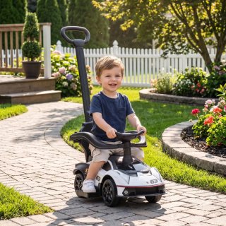 Coche Infantil Lamborghini Negra y Blanca