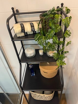 Estantería IKEA FRÖSJÖN Negra 40x156 cm