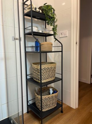 Estantería IKEA FRÖSJÖN Negra 40x156 cm