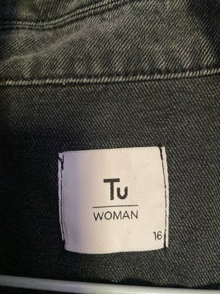 Chaqueta tejana Tu negra y gris