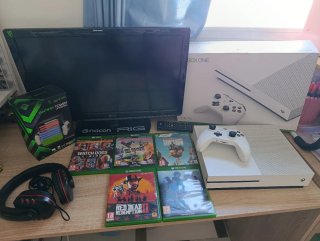Xbox One Blanca + TV + Juegos + Accesorios