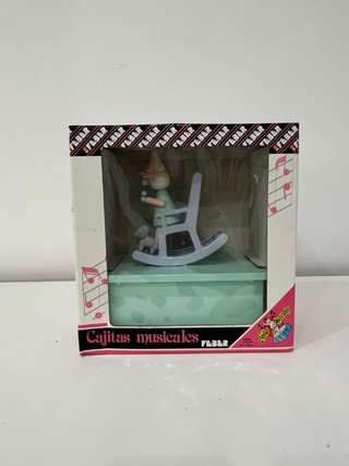 Caja Musical Vintage Feber Niña Mecedora