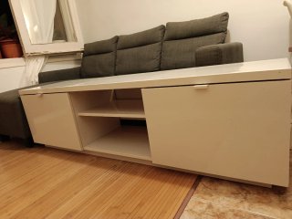 Mueble TV IKEA BYÅS Blanco