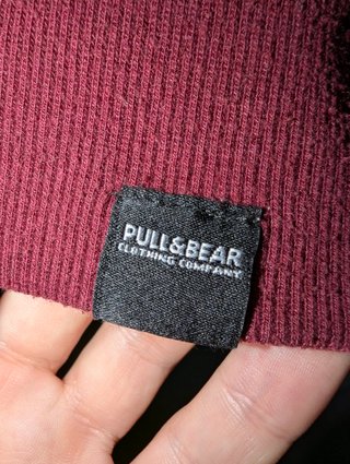 Sudadera Pull&Bear burdeos talla S