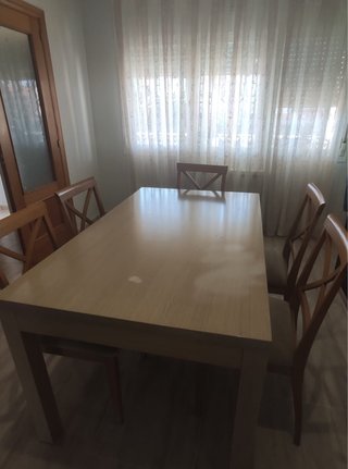 Mesa de comedor roble chapa  melanina, solo mesa !