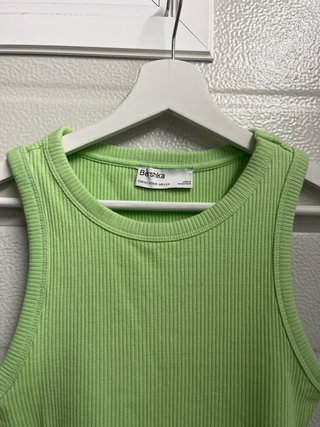 Vestido verde Bershka