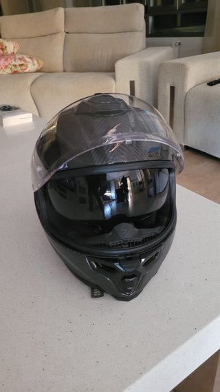 Casco Moto Fibra Carbono SCORPION EXO. Tamaño M.