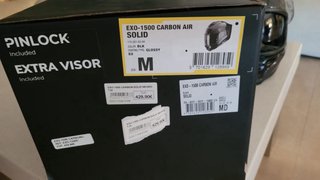 Casco Moto Fibra Carbono SCORPION EXO. Tamaño M.