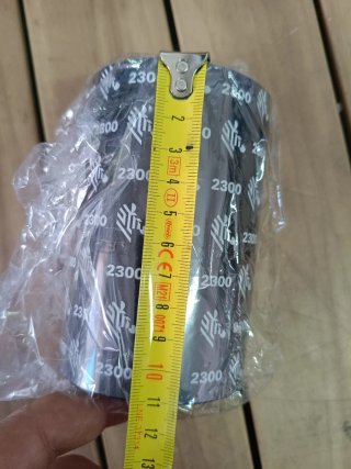 Cinta Zebra 2300 110mm x 74m Negra