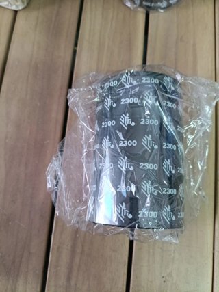 Cinta Zebra 2300 110mm x 74m Negra