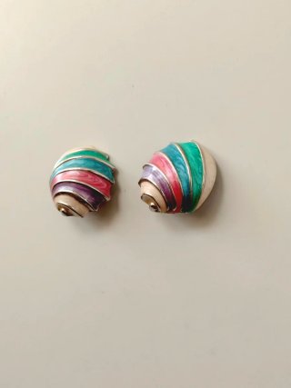 Pendientes vintage esmaltados