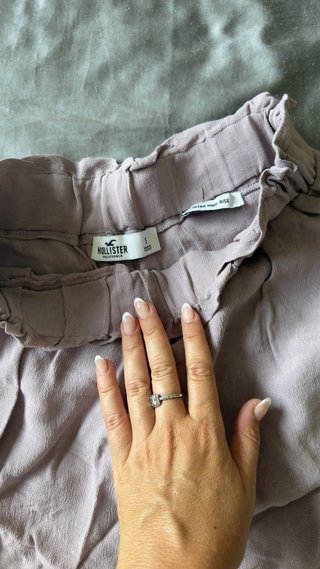 Shorts de vestir color beige/rosa