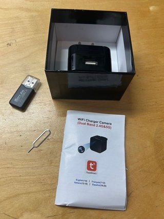 Cámara Espía Oculta WiFi usb Cargador tuya 1080P