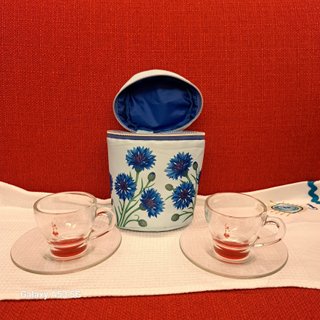2 Tazzine Bialetti con piattino - Nuove
