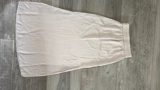 Falda larga beige