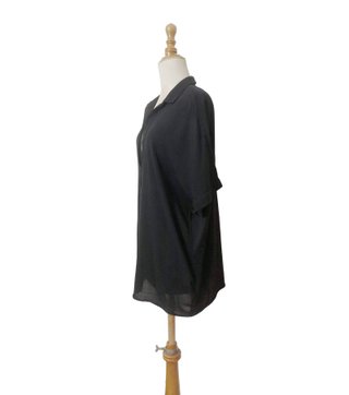Massimo Dutti / Blusón negro fluido L