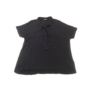 Massimo Dutti / Blusón negro fluido L
