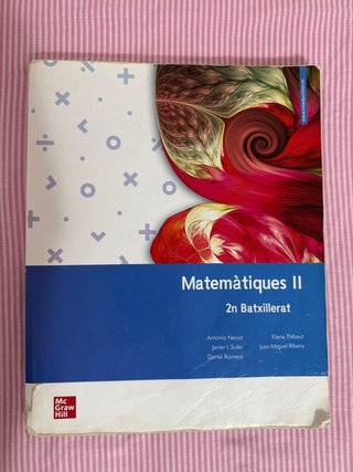 Matemàtiques II, 2n Batxillerat