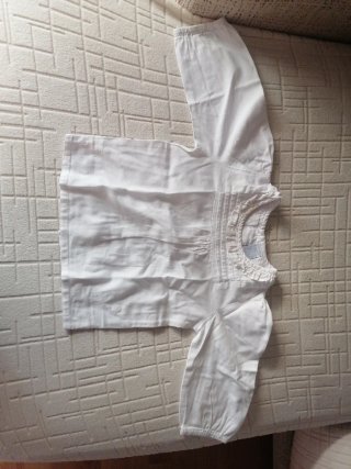 Camisa bebé 6 meses blanca
