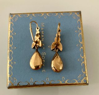 Pendientes Antiguos Oro 14k S.19
