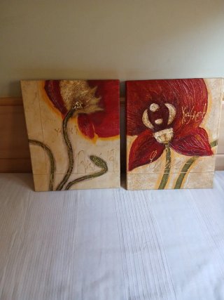 2 Cuadros Pintados a Mano