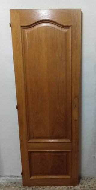 Puerta Roble Maciza Tablero